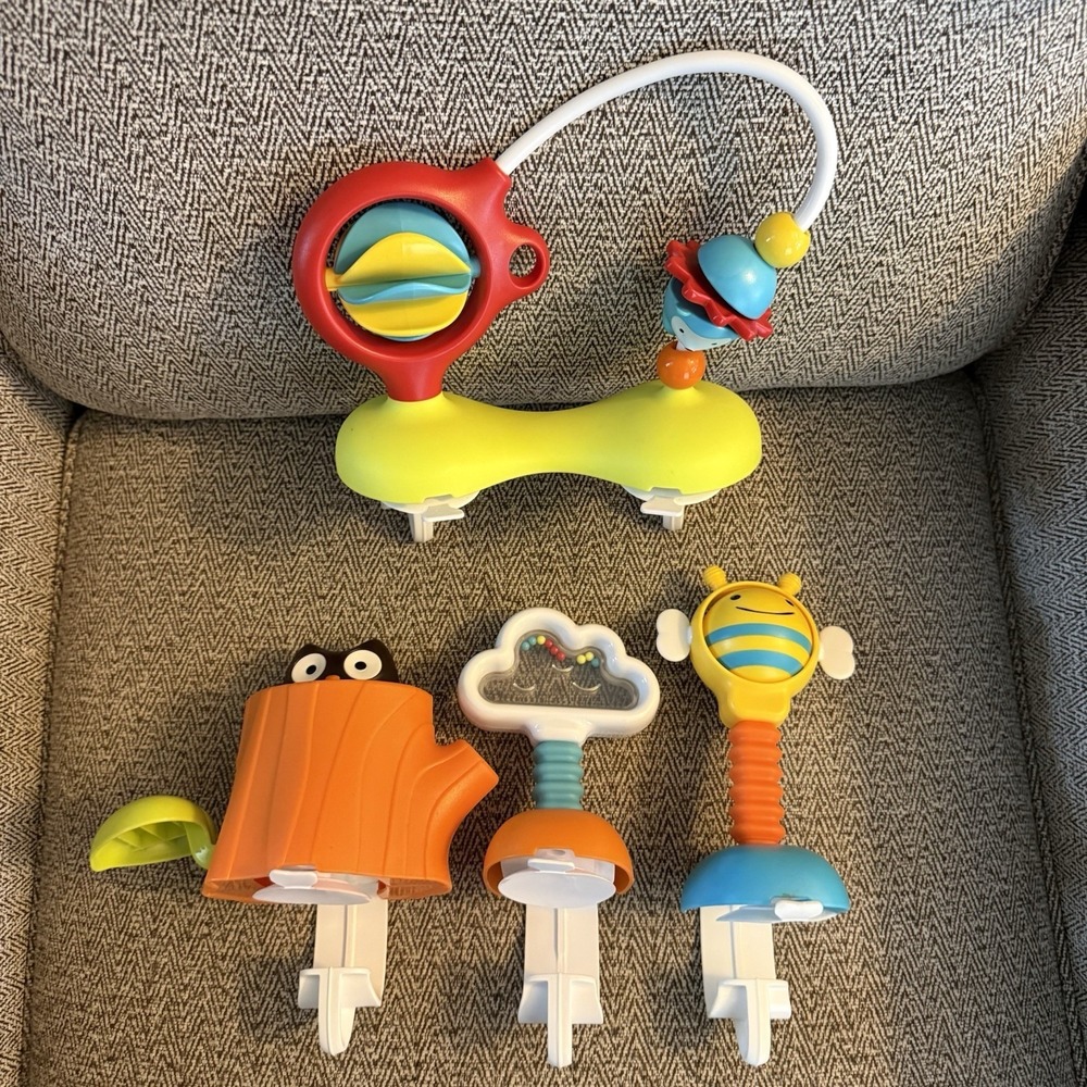 Lot of 4 Skip Hop Explore & More Replacement Toys For Baby Activity Center Cloud
